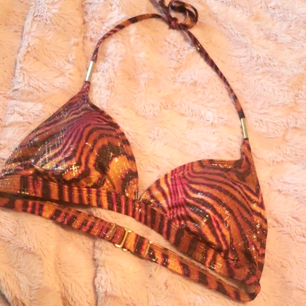 Small bikini top....cute! gold